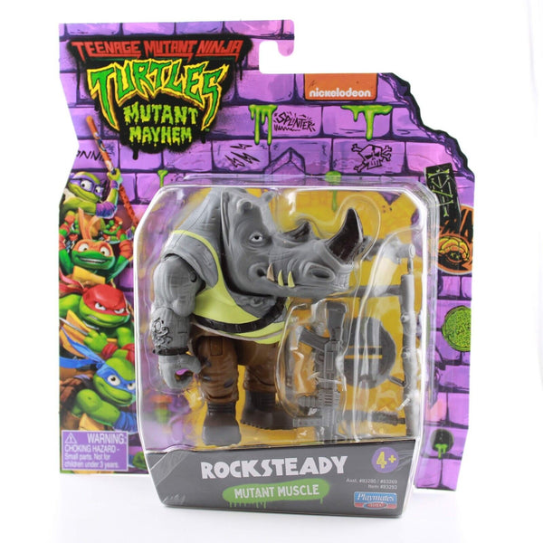Teenage Mutant Ninja Turtles: Mutant Mayhem Rocksteady - Movie Figure 4.6”