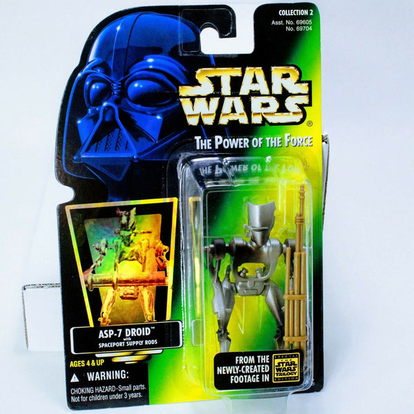 Star Wars Power of The Force Asp-7 Droid - Kenner Green Card Figure