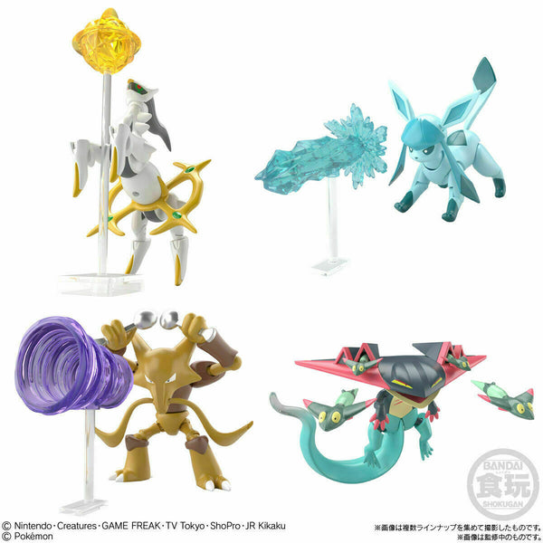 Pokemon Bandai Shodo - Vol.7 Action Figure Complete Set Arceus Glaceon Dragapult