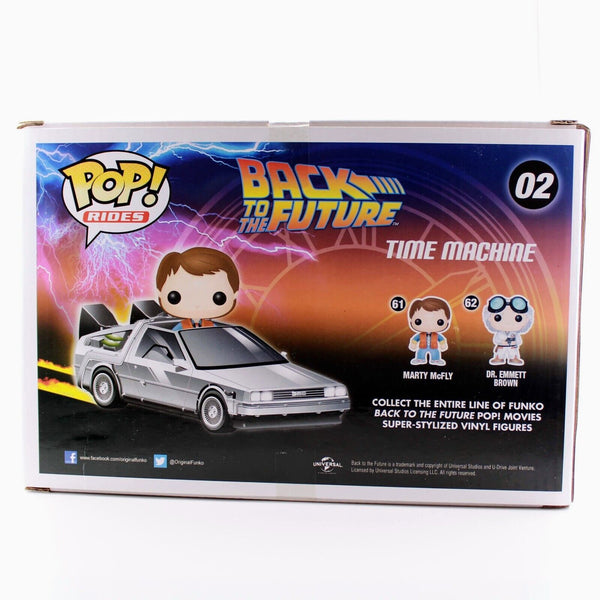 Funko Pop Rides - Back to the Future Delorean & Marty Mcfly Time Machine #02