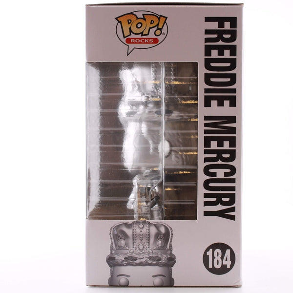 Funko POP Rocks Freddie Mercury King Platinum w/ Pin Queen Figure #184 Exclusive