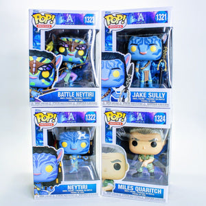 Funko Pop! Movies Set of 4 - Avatar Jake Sully Battle Neytiri Miles Quaritch