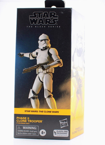Star Wars The Clone Wars - Phase II Clone Trooper Black Series 6" Figure