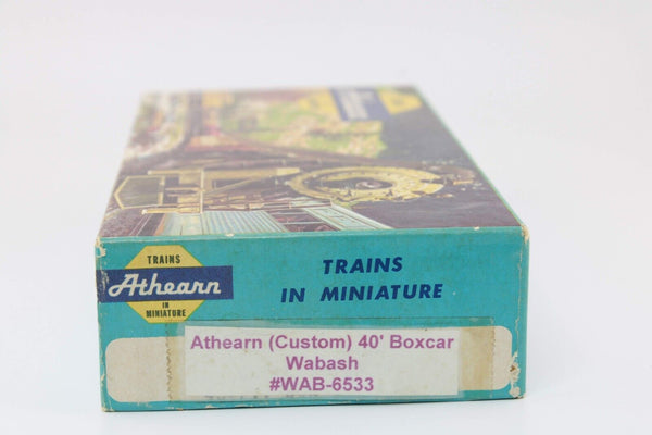 HO scale - WAB 6533 - 40' Boxcar - Custom Decoration - Athearn