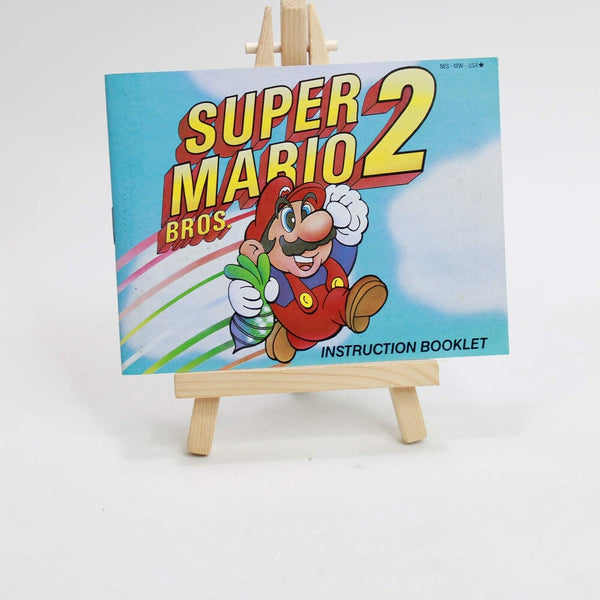 Super Mario Bros. 2 NES Complete In Box Nintendo CIB Black Round Seal Variant