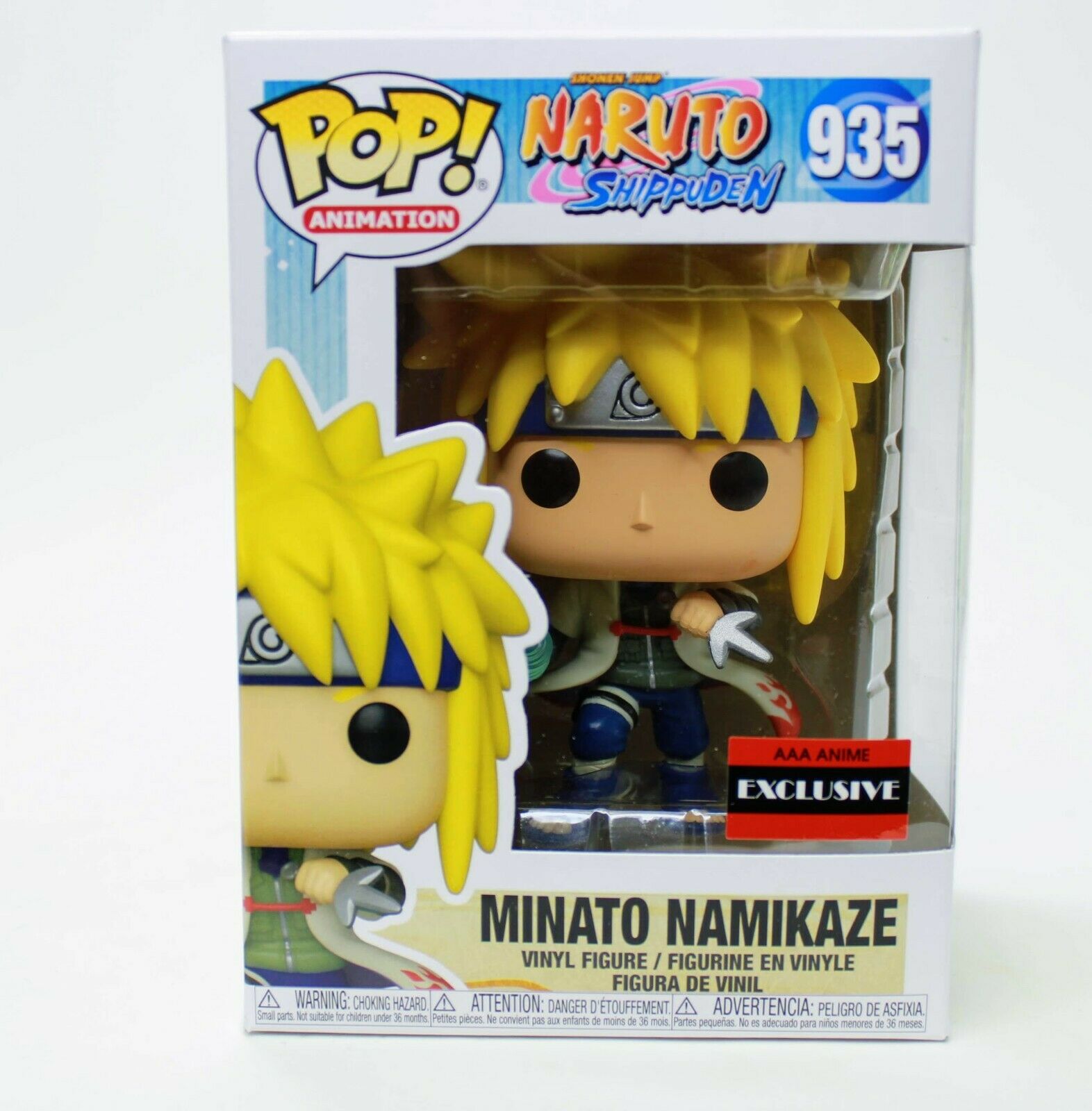 Funko Pop! Anime Naruto Shippuden Minato Namikaze AAA Exclusive Vinyl Figure 935
