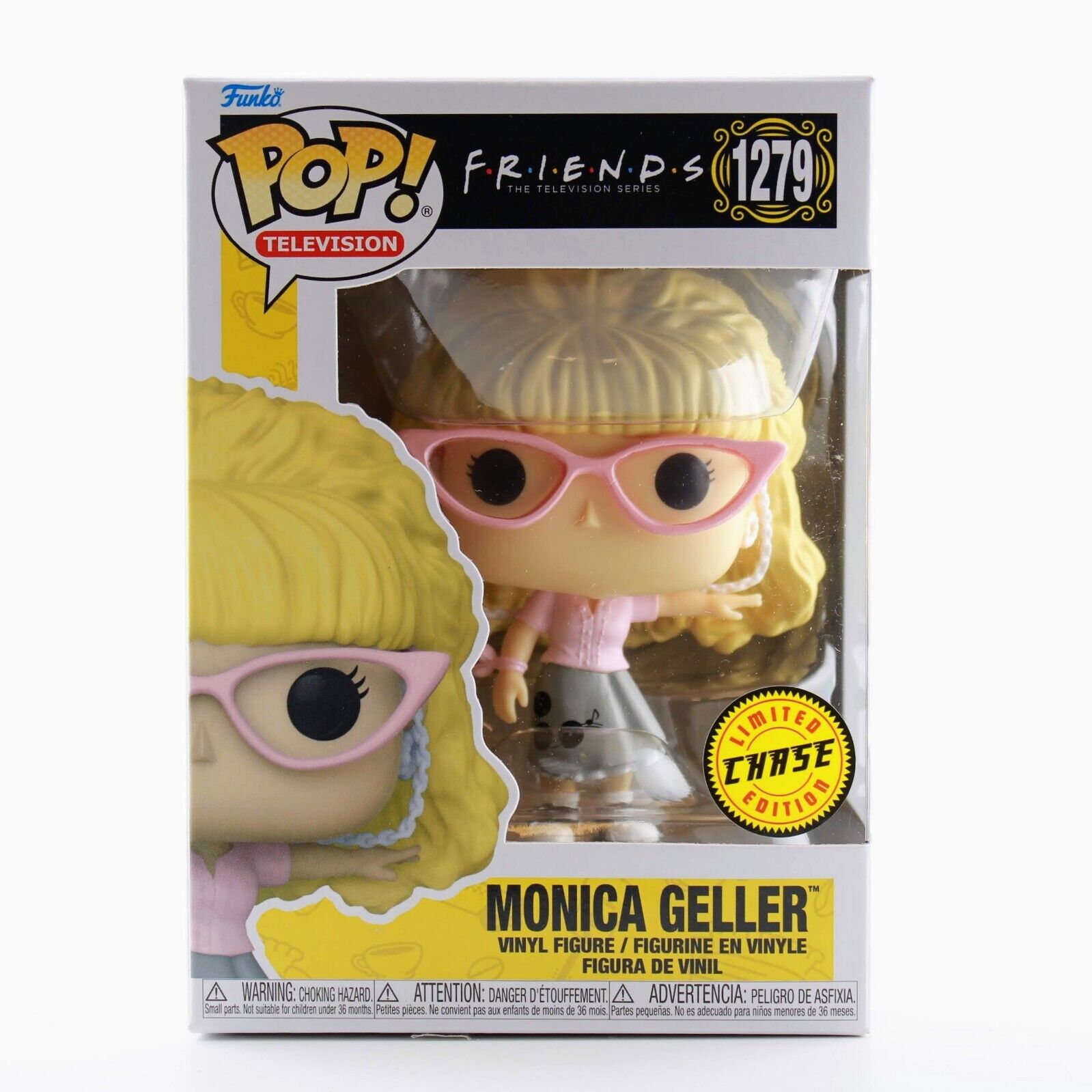 Funko Pop Friends Monica Geller Waitress w/ Glasses CHASE Vinyl Figure # 1279