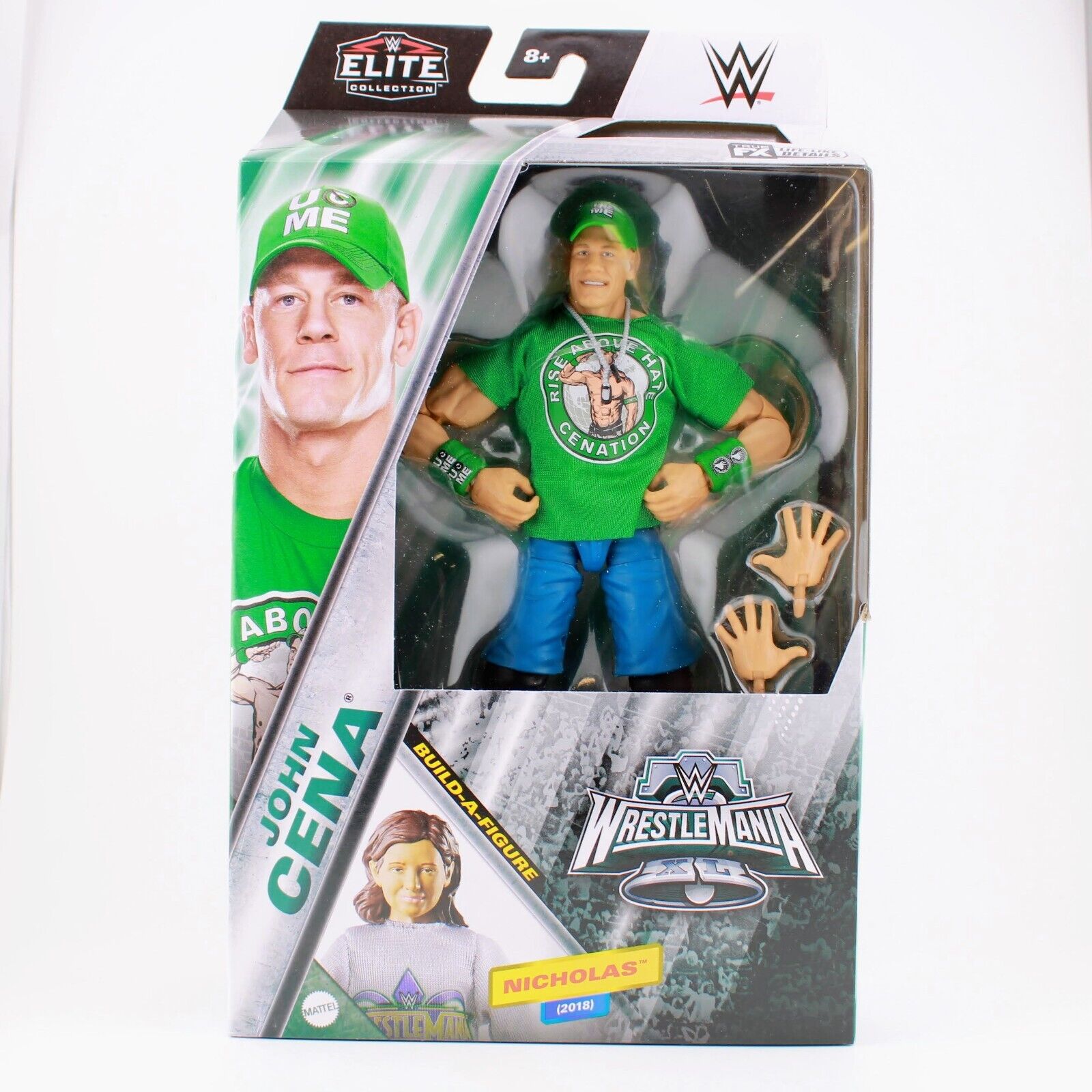 WWE Elite Wrestlemania John Cena - Mattel Toy Wrestling Figure Nicholas