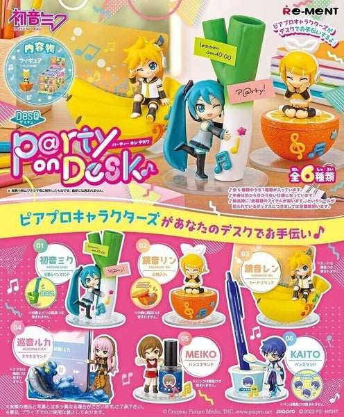 RE-MENT Hatsune Miku Series DesQ Party on Desk - Blind Box Receive 1 of 6 Styles