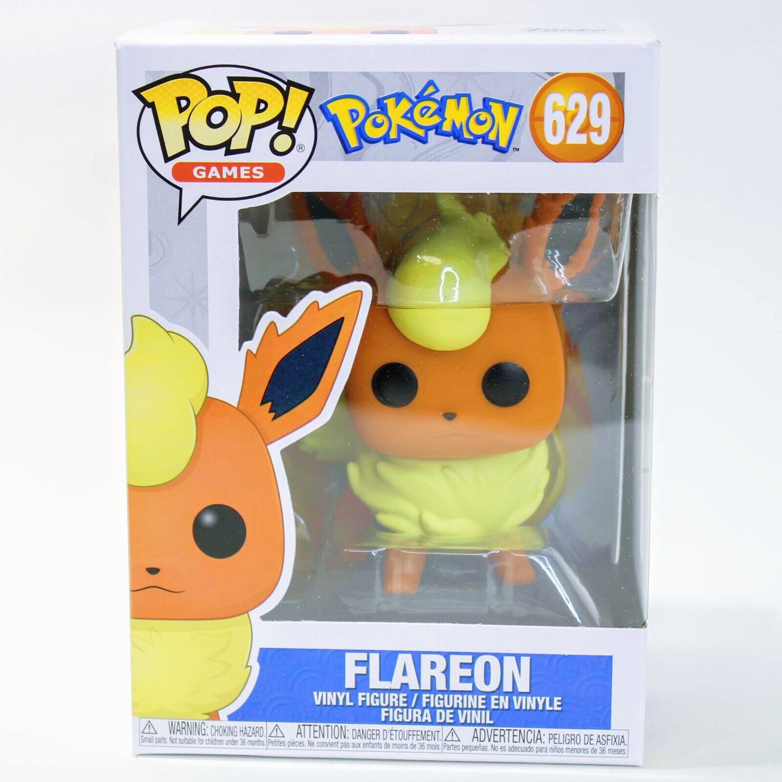 Funko POP Pokemon Flareon - Eevee Evolution Vinyl Figure #629