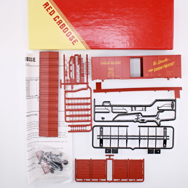 HO scale - OSL 189771 Union Pacific - Red Caboose - 40" AAR Box Car Kit