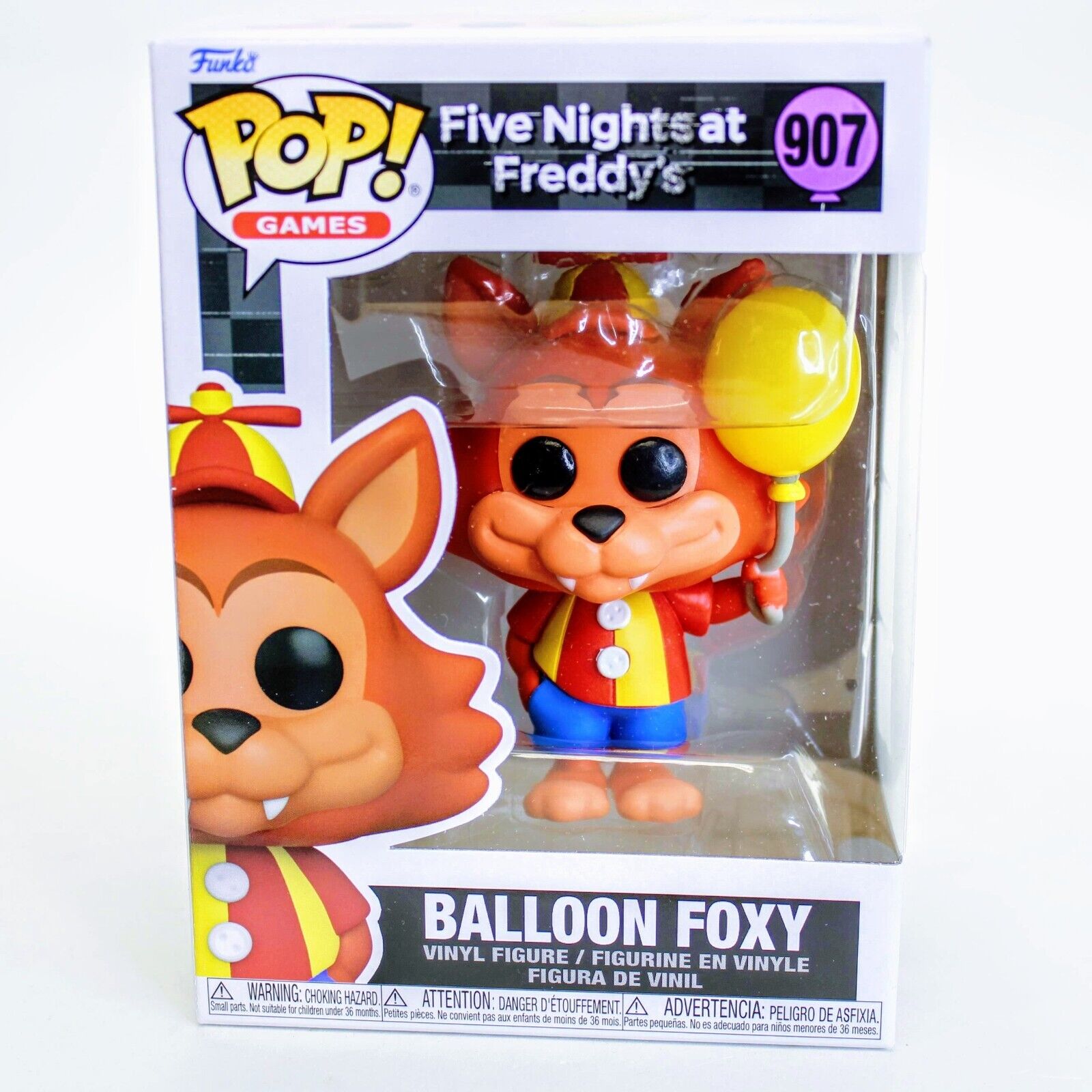 Funko Pop Five Night's At Freddy's Balloon Foxy - FNAF Vinyl Figure # 907