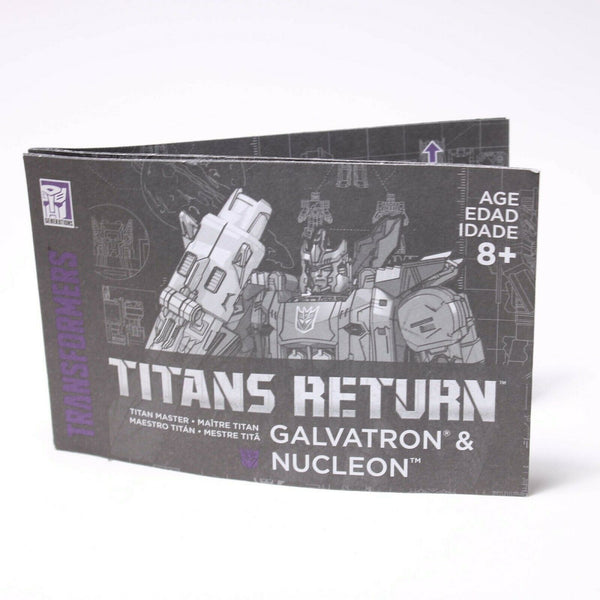 Transformers Titans Return Galvatron & Nucleon - Voyager Figure 100% Complete