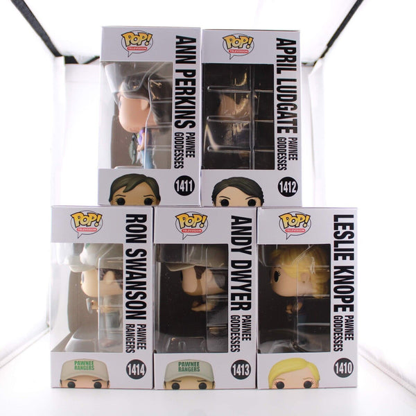 Funko Pop Parks and Recreation Set of 5 - Ron / Andy / April / Ann / Leslie