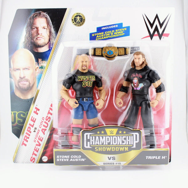 WWE Triple H vs. Steve Austin Championship Showdown Series #15 Set of 2 Figure