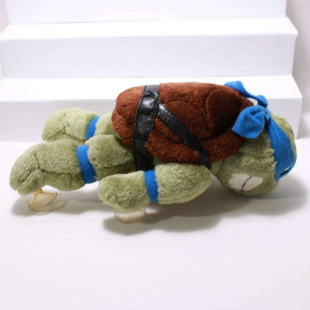 TMNT TEENAGE MUTANT NINJA TURTLES PLUSH SOFT TOY LEONARDO 1989 PLAYMATES