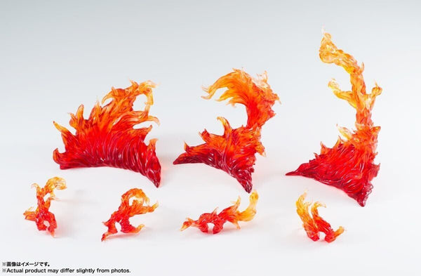 S.H. Figuarts Bandai Spirits Soul Effect Burning Fire Flame Red Version 7 Piece