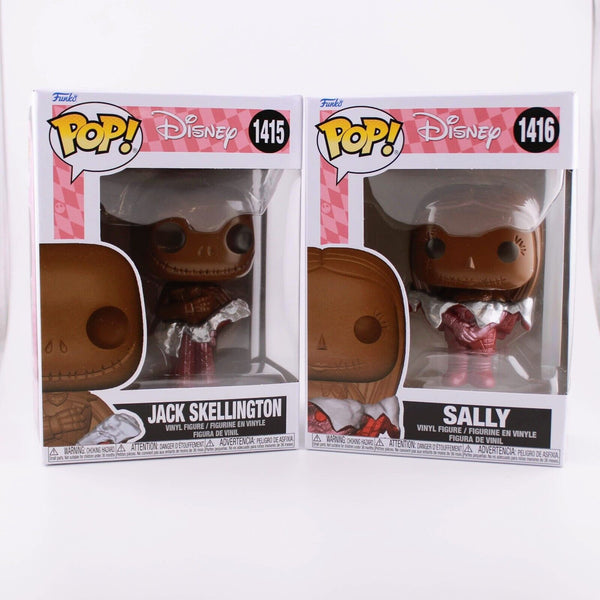 Funko Pop Nightmare Before Christmas Jack & Sally Chocolate Valentines Day Set