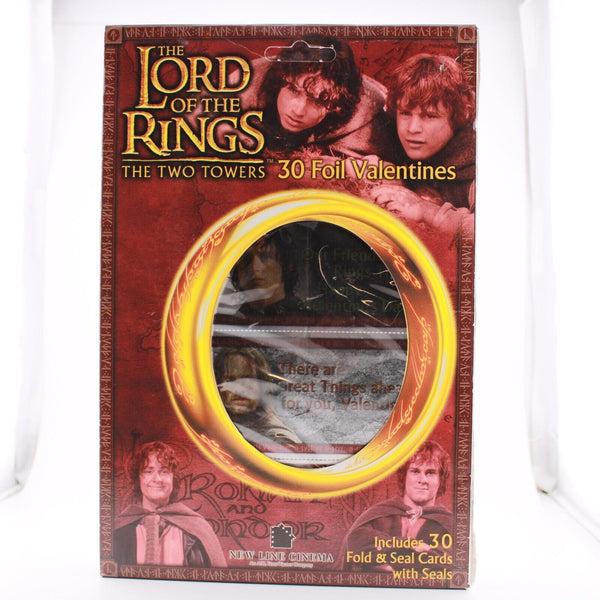 Lord of the Rings Valentine Cards - 30 Foil Valentines Tolkien Frodo Baggins