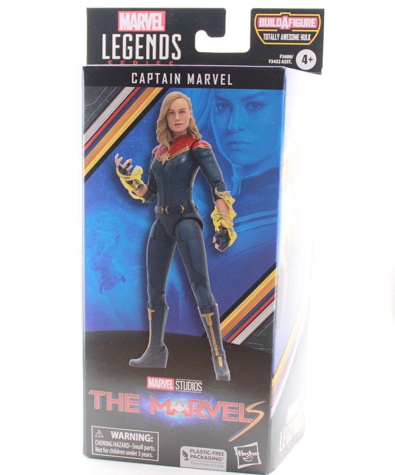 Marvel Legends The Marvels - Captain Marvel 6" Action Figure Awesome Hulk BAF