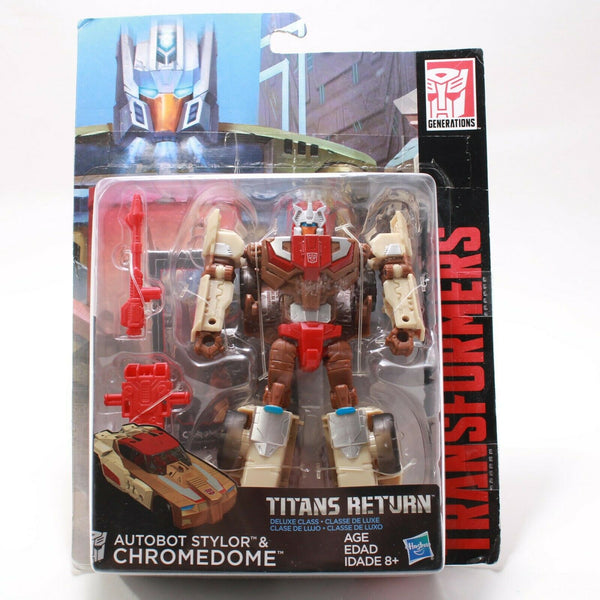 Transformers Titans Return Chomedome and Stylor - Deluxe Headmaster MOSC