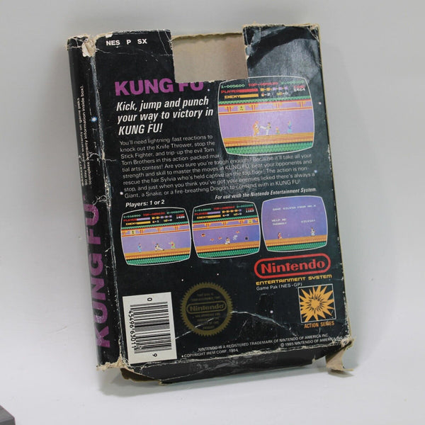 Kung Fu ( Nintendo NES ) CIB Complete 5 Screw Black Box TESTED