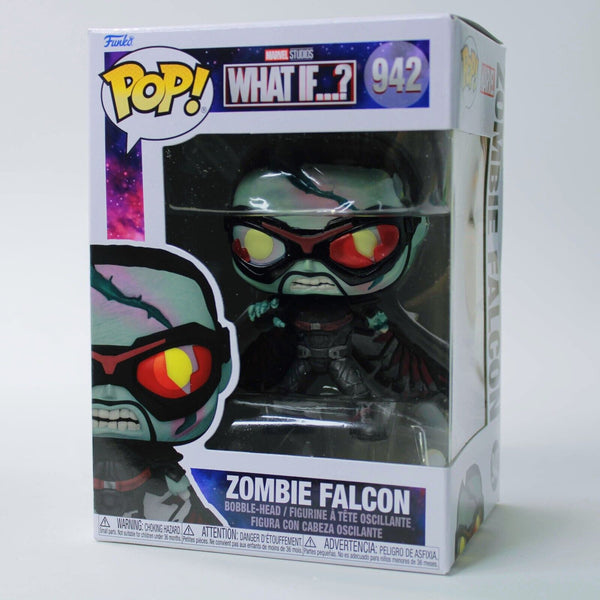 Funko Pop! Marvel What IF? Set of 2 Zombie Scarlet Witch & Zombie Falcon Figure