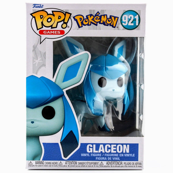 Funko Pop Games Pokemon Glaceon Vinyl Figure # 921 Eevee Evolution