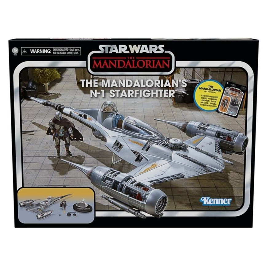 Star Wars Vintage Collection The Mandalorian N-1 Starfighter w/ Grogu Set