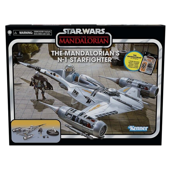 Star Wars Vintage Collection The Mandalorian N-1 Starfighter w/ Grogu Set