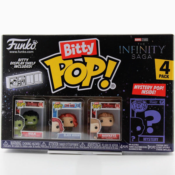 Funko Bitty Pop Marvel Infinity Saga Hulk / Black Widow / Hawkeye 4 Pack