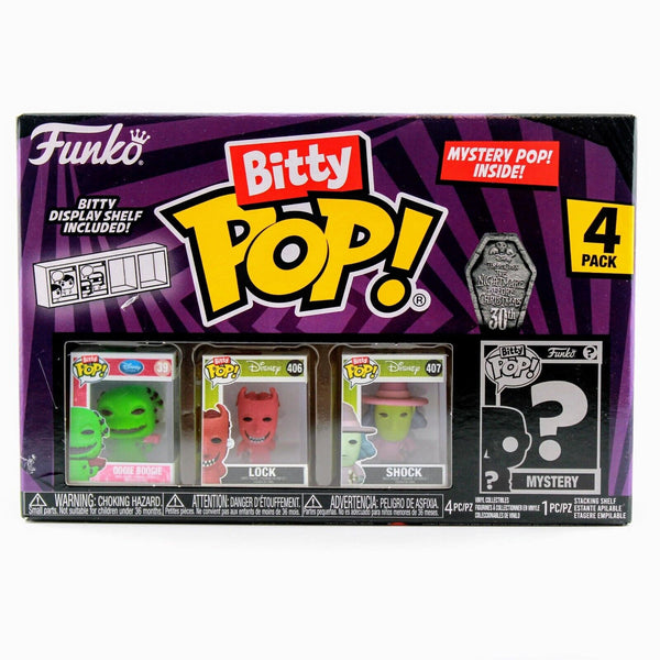 Funko Bitty Pop Nightmare Before Christmas Oogie Boogie / Lock / Shock 4 Pack