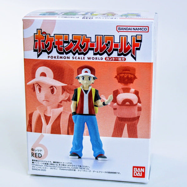 Pokemon Scale World Kanto Region Ash Trainer Box - Ash ~3" Figure - Red