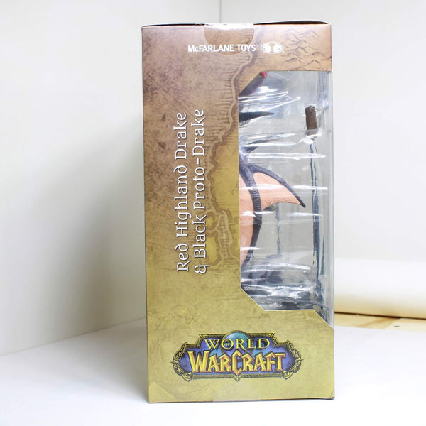 World of Warcraft WoW Red Drake and Black Drake 1:12 Scale Dragon Figure 2-Pack