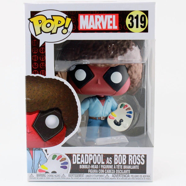 Funko Pop Marvel Deadpool as Bob Ross - Collectible Vinyl Figure #319