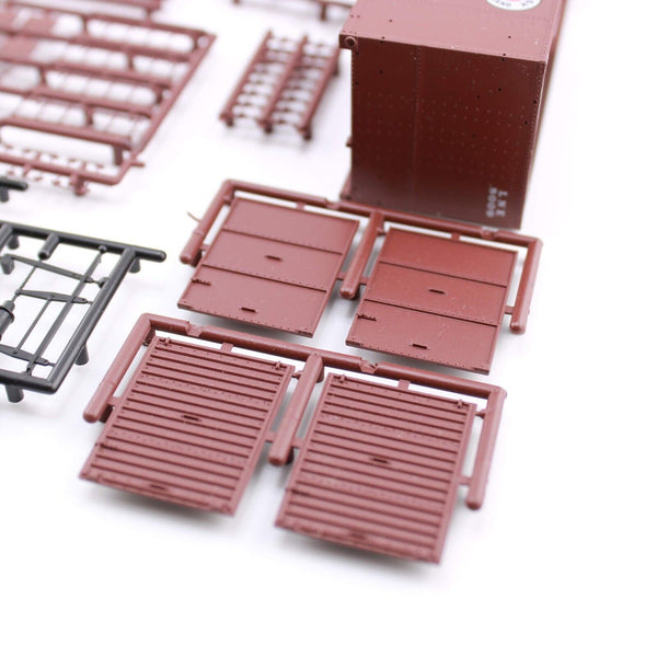 HO scale - LNE 8009 - Red Caboose - 40" Lehigh & NE - Box Car Kit