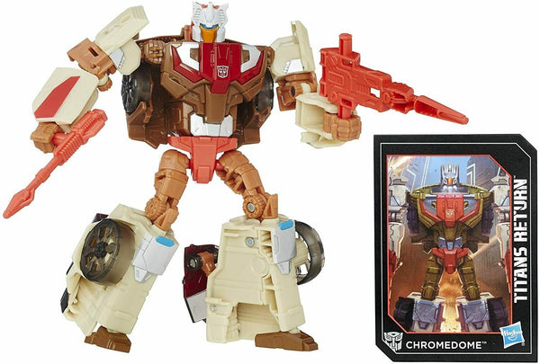 Transformers Titans Return Chomedome and Stylor - Deluxe Headmaster MOSC