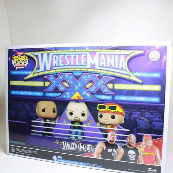 Funko Pop WWE WrestleMania 30 Opening Toast Deluxe Stone Cold / The Rock + # 05