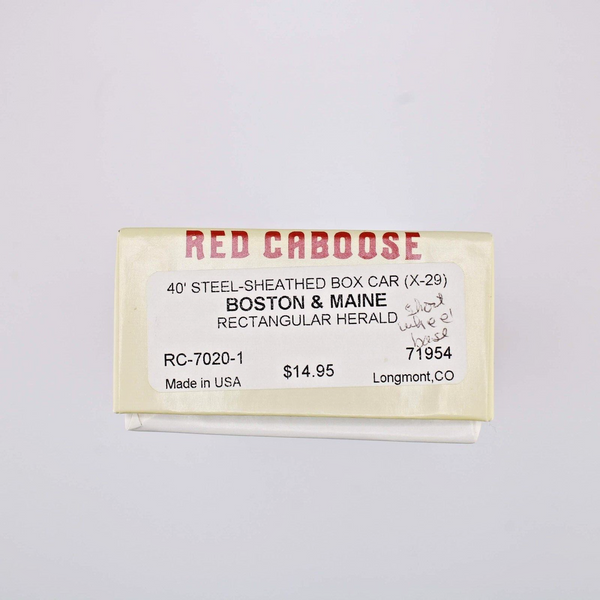 HO scale - B & M 71954 - Red Caboose - 40" Boston & Maine - Steel Sheathed Kit