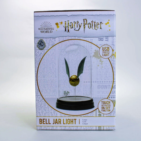 Harry Potter Golden Snitch - Bell Jar Light 8" Touch Lamp USB Powered Quidditch