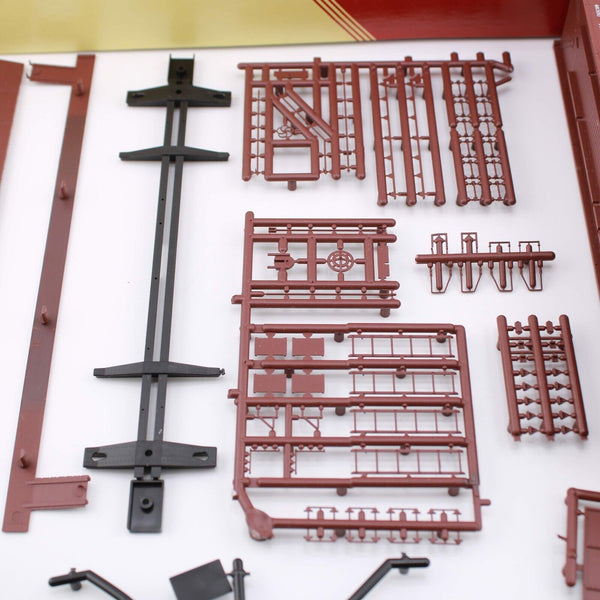 HO scale - LNE 8009 - Red Caboose - 40" Lehigh & NE - Box Car Kit