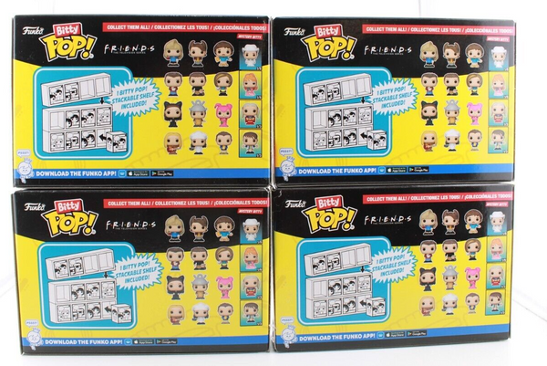 Funko Bitty Pop Friends Complete Set of 4 - Joey / Ross / Rachel / Ross / Pheobe