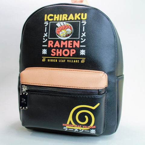 Naruto Shippuden Ichiraku Ramen Shop 11" Mini Backpack / Black Bag