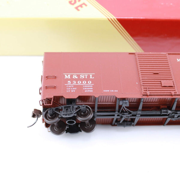 HO scale - M&STL 53000 - Red Caboose - 40" AAR Boxcar - N/BLT 10-44