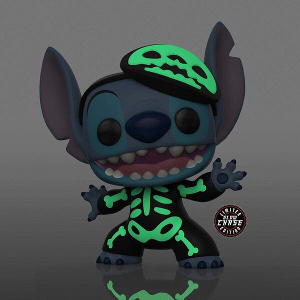 Funko Pop Disney Lilo & Stitch: Skeleton Stitch CHASE Glow GITD Vinyl Figure