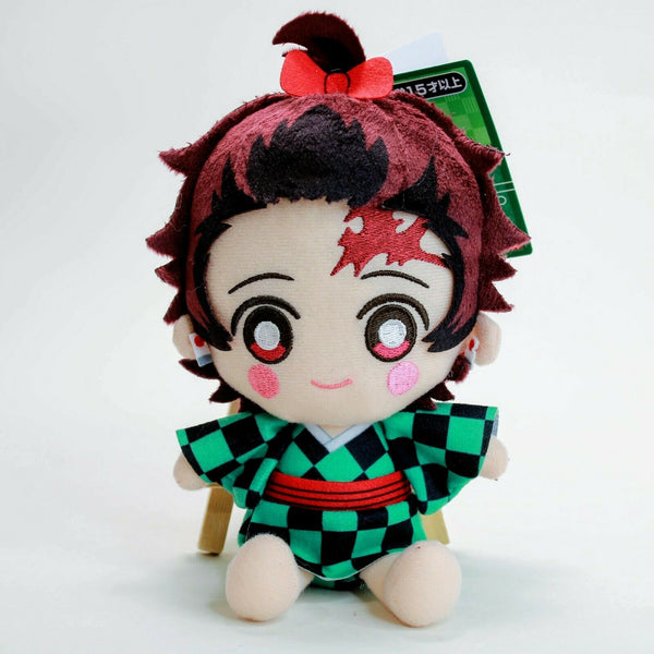 Demon Slayer Tanjiro Kamado - Season 2 - Makeup Disguise - Bandai Chibi 8" Plush