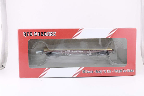 HO scale - Set of 4 CN close rd # - Red Caboose - Fishbelly Flatcar BLT 10-21
