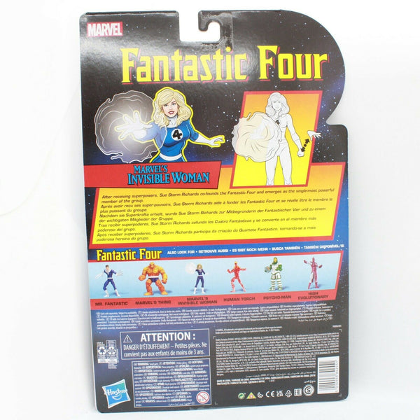 Marvel Legends Retro Fantastic Four Invisible Woman 6" Action Figure MIB Hasbro