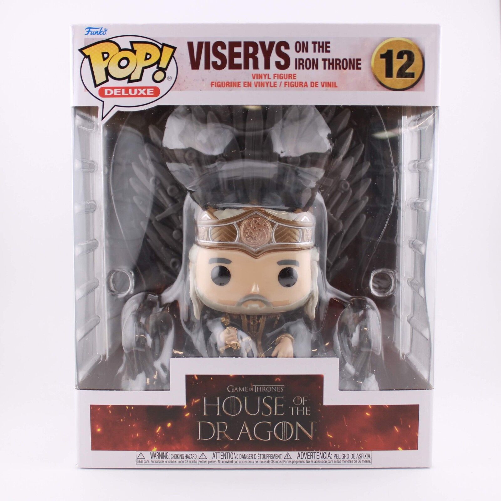 Funko Pop House of the Dragon - Viserys on the Iron Throne Deluxe