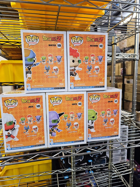 Funko Pop Dragon Ball Z Ginyu Force Set of 5 - Burter Guldo Ginyu Jiece Recoome